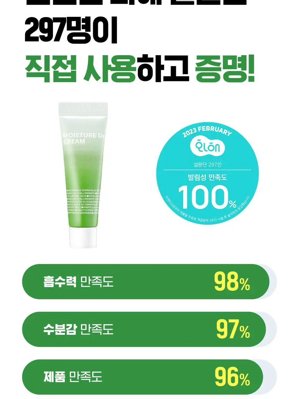 [수분엔젤광] 아이소이 모이스춰 닥터 장수진 수분크림 50ml 1+1 기획 (+20ml) 상세페이지 6